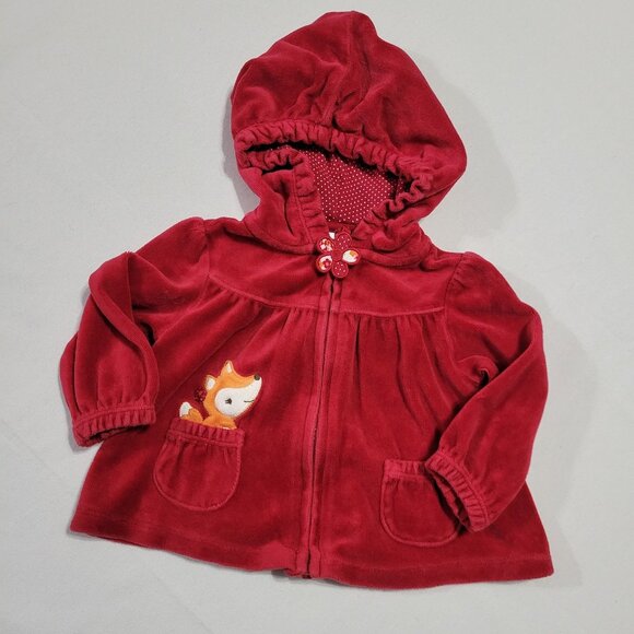 Gymboree Adorable Fox Used 6-12 month Hoodie. Outlet Used Bodysuit Mixed Bin Z27 - Picture 3 of 5